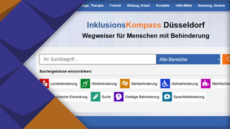 Screenshot InklusionsKompass Düsseldorf