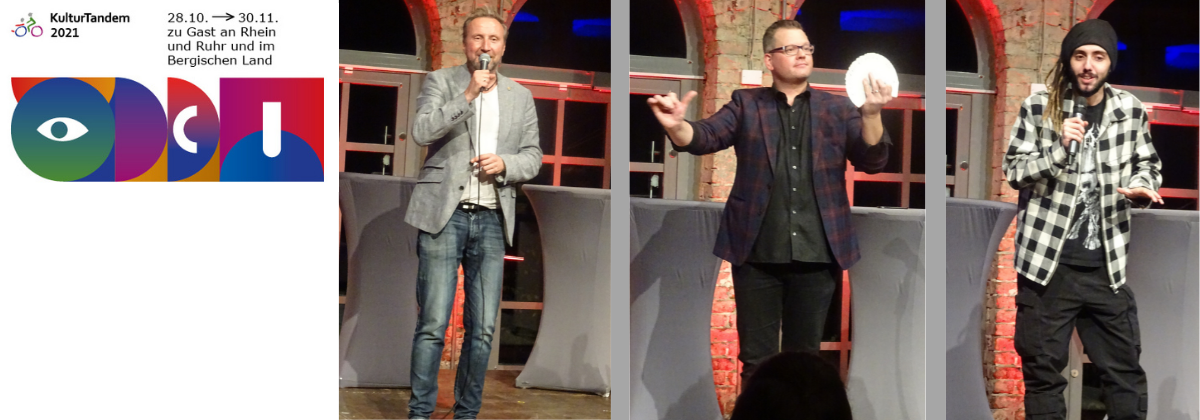 In der Rohrmeisterei Schwerte: von links nach rechts: Helmut Sanftenschneider, Matthias Rauch und Timur Turga