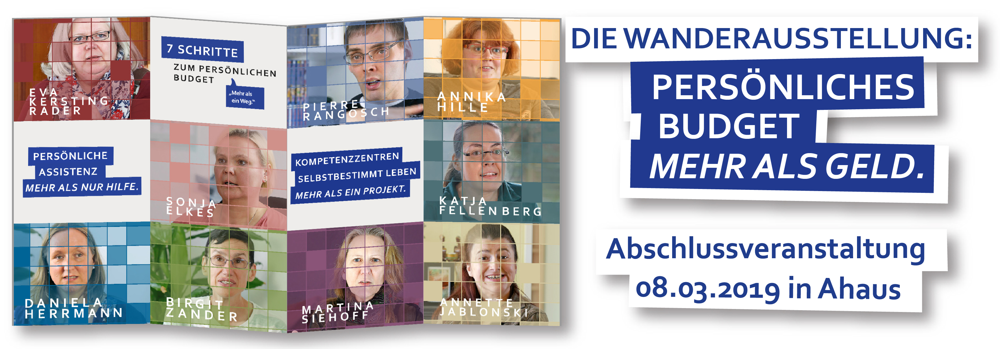 Die Wanderausstellung Persönliches Budget Mehr als Geld! Abschlussveranstaltung 8. März 2019 in Ahaus..